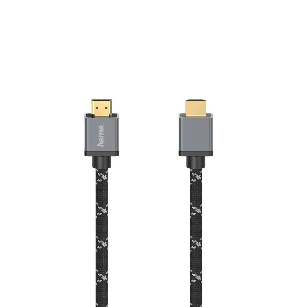 Hama HDMI-kaapeli, HDMI uros - HDMI uros, "Metal", 8K, Ethernet, 3,0 m