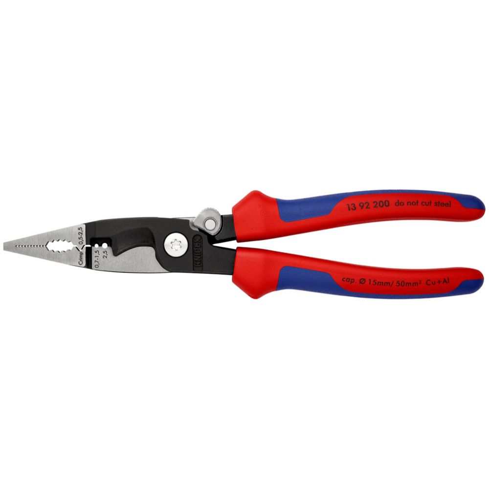 Knipex® 13 92 200 tång för elektriker 7in1 15 mm/50 mm²