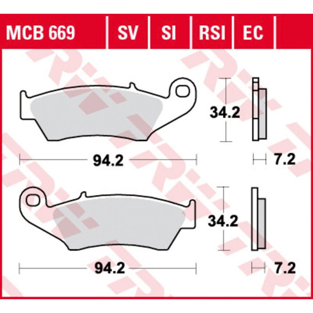 Piduriklotside komplekt 98-20367
