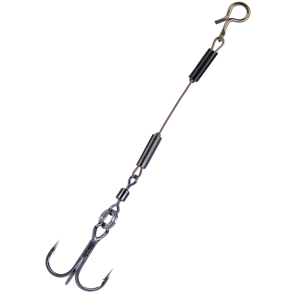 K.P Baits lisäkoukku leikarilla 12 kg 8 cm #4 2 kpl