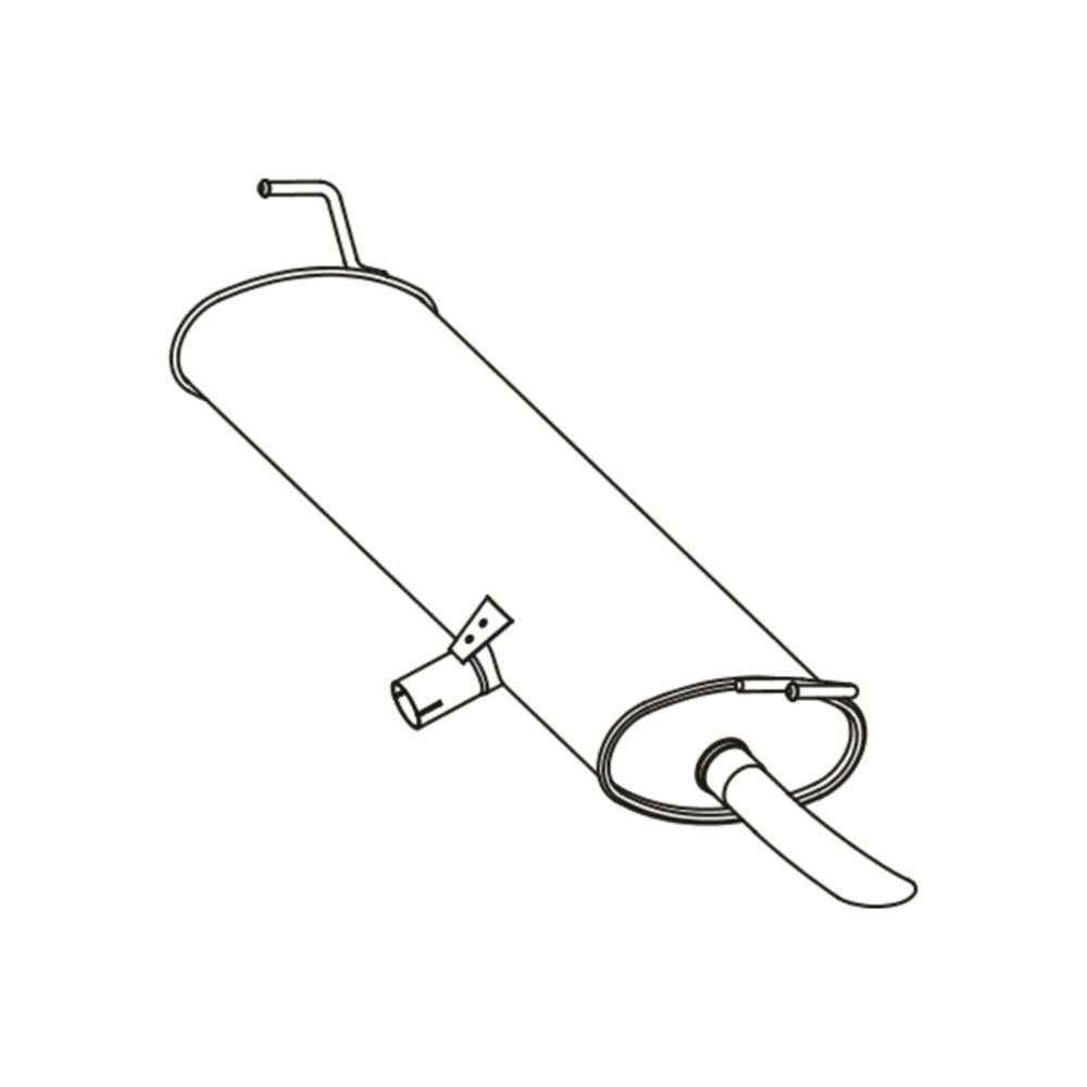 Bakre ljuddämpare 14-5173