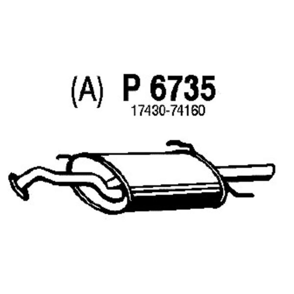 Takaäänenvaimentaja 14-6735