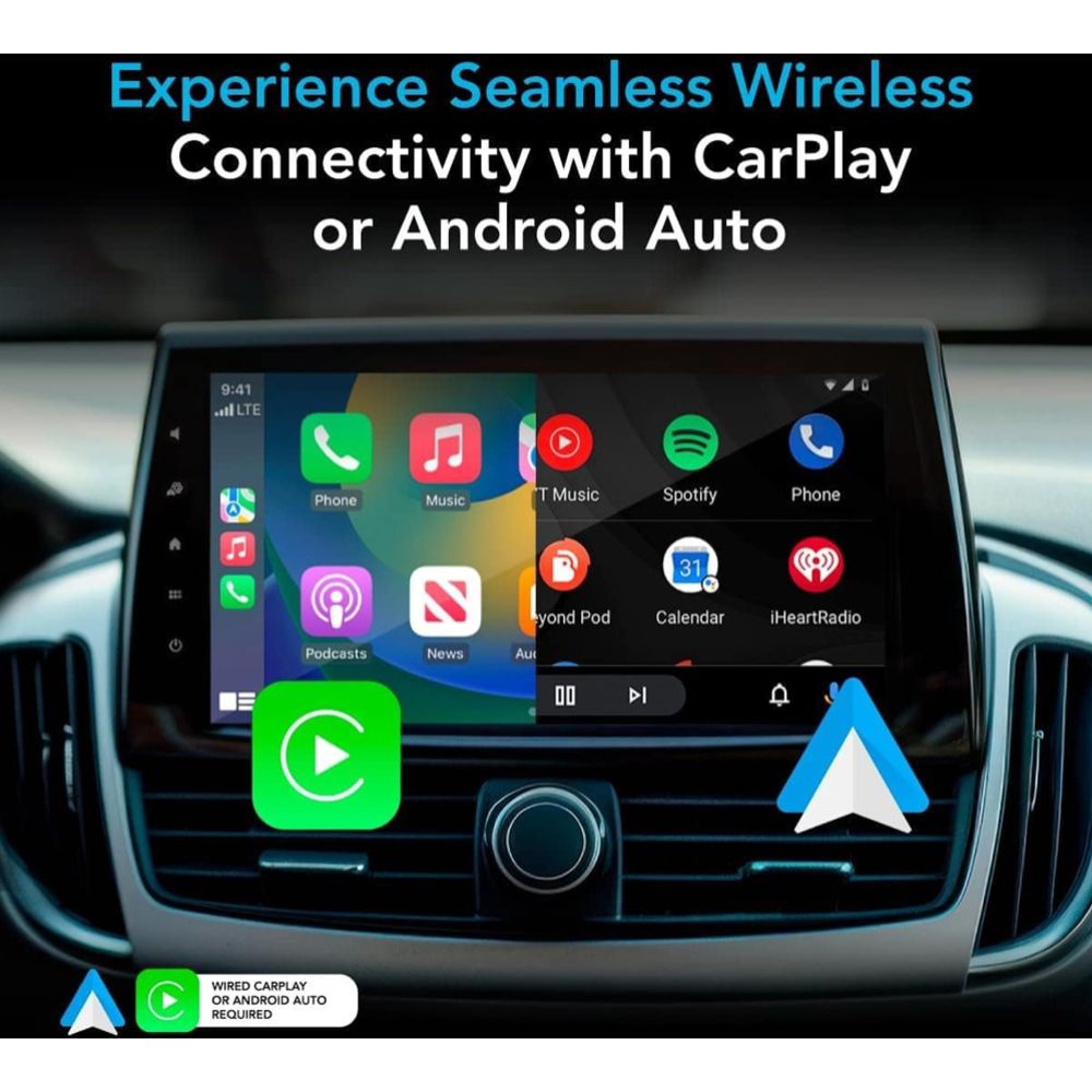 AutoSky WUA-8 trådlös Apple Carplay och Android Auto adapter