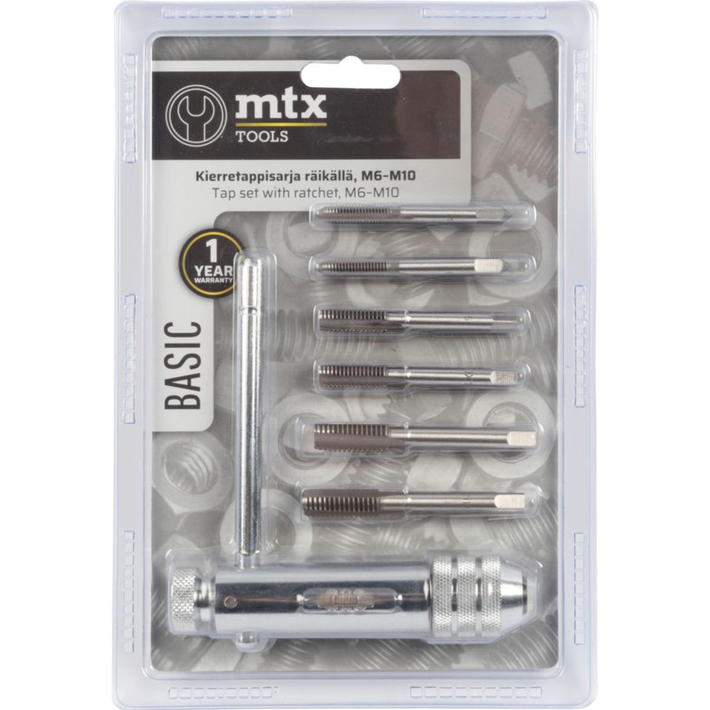MTX Tools Basic kierretappisarja räikällä M6-M10