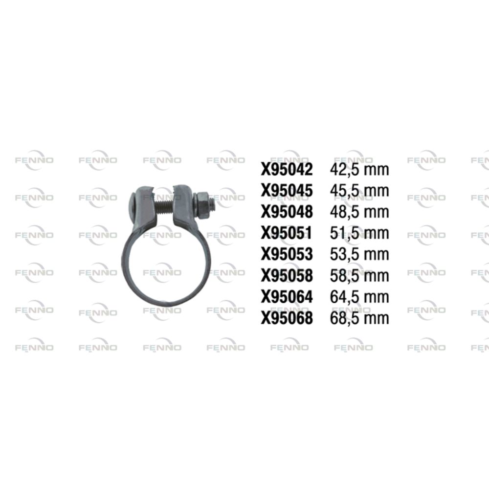 Väliholkin kiristin VAG ø54 mm