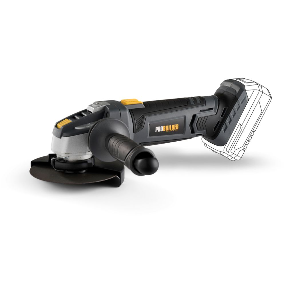 Probuilder batteridriven vinkelslip 125 mm 18V Solo