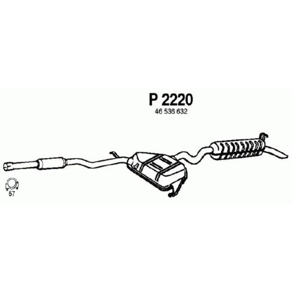 Takaäänenvaimentaja 14-2277
