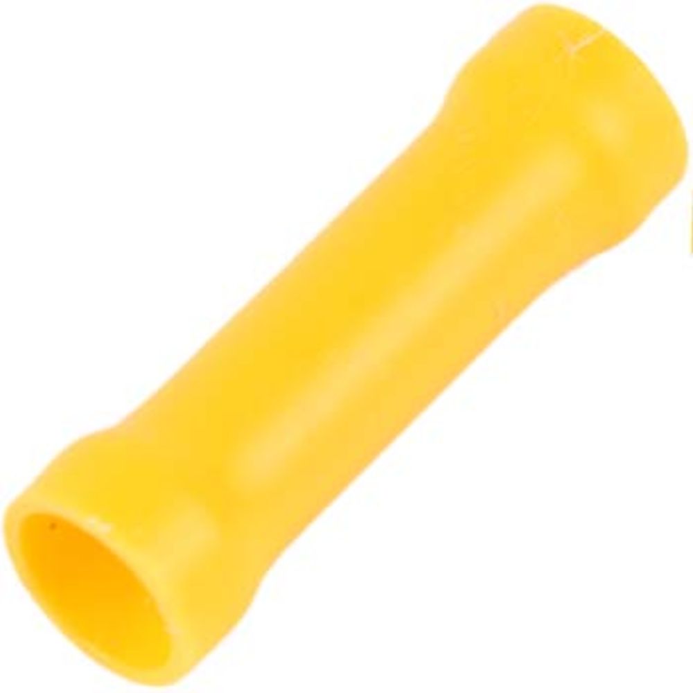 Skarvhylsa rund, gul, 10 st.