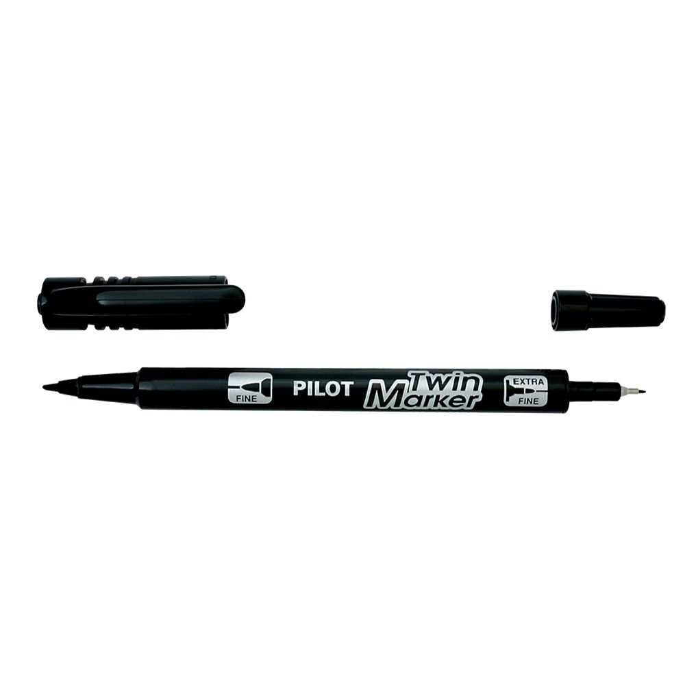 Pilot Twin Marker märkimispliiats extrafine/fine must