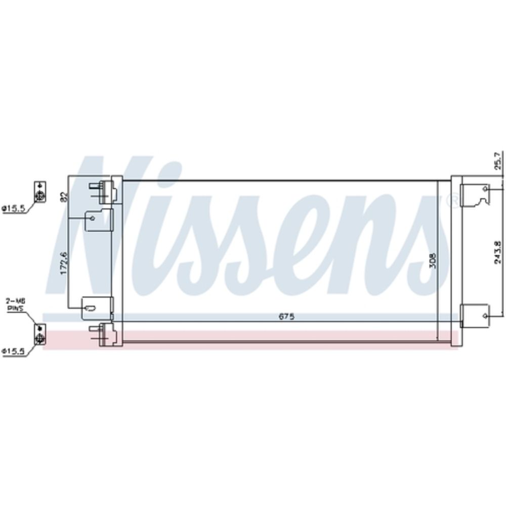 Ilmastointilaitteen lauhdutin 30-04044