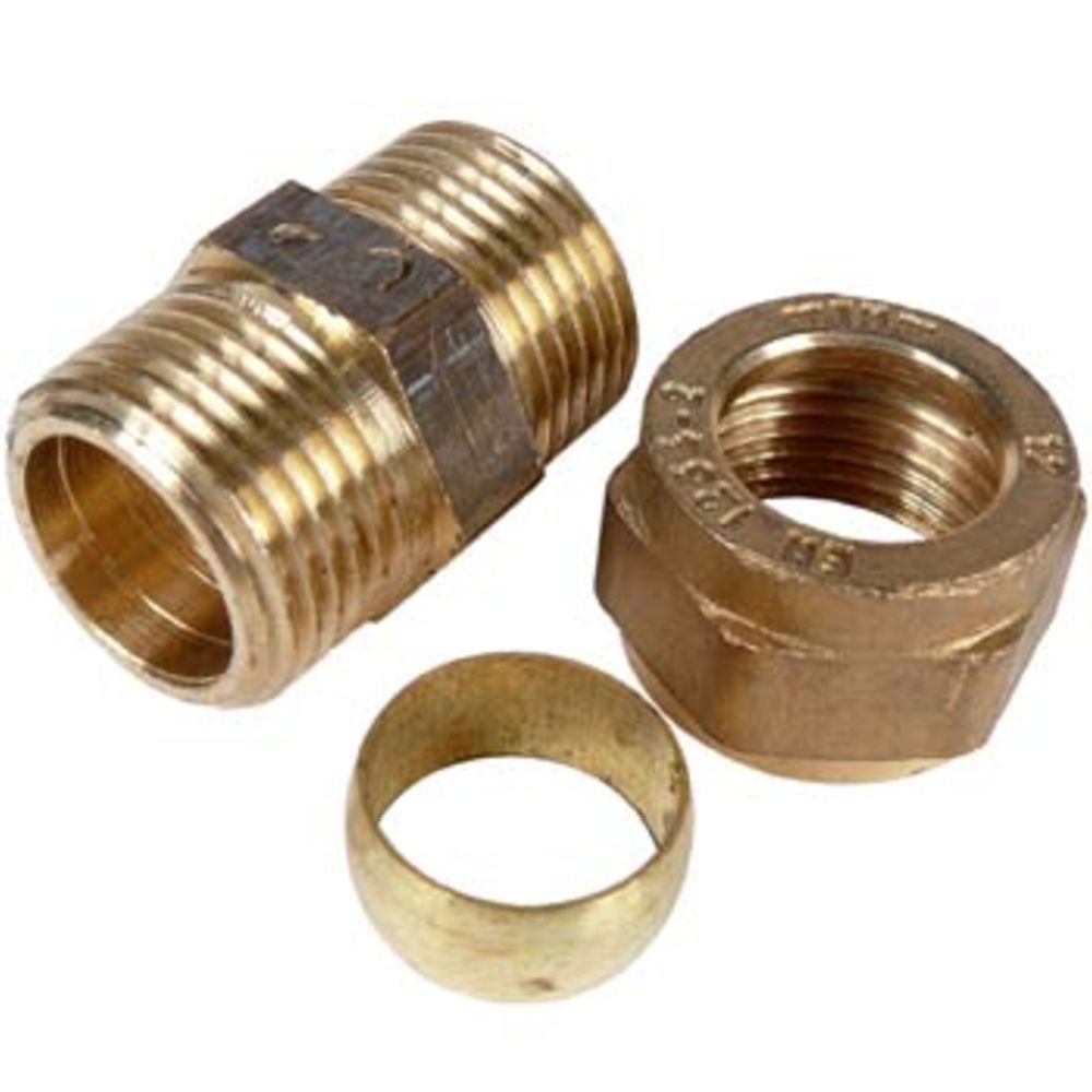 Klämringskoppling 3/8" utvändig gänga x 12 mm