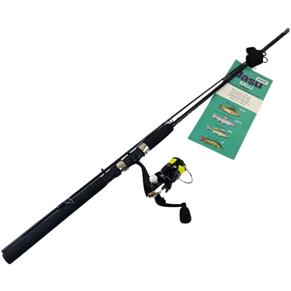 Jasu Sälli Light avokelasetti kuitusiimalla 180 cm 3-15 g 0,16 mm