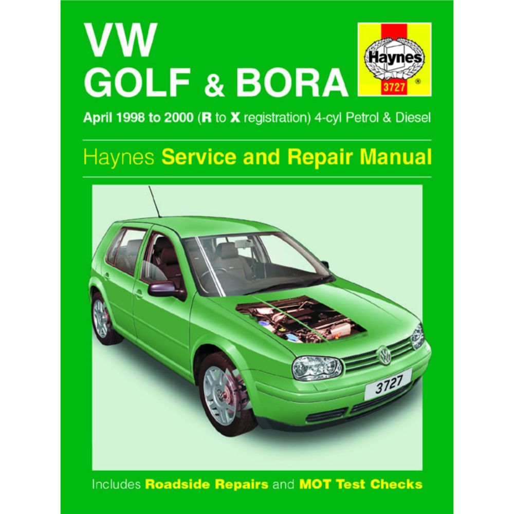 Korjausopas VW Golf/Bora 98-00 englanninkielinen