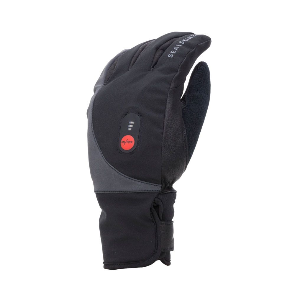 Sealskinz Waterproof lämmitettävät pyöräilyhanskat L