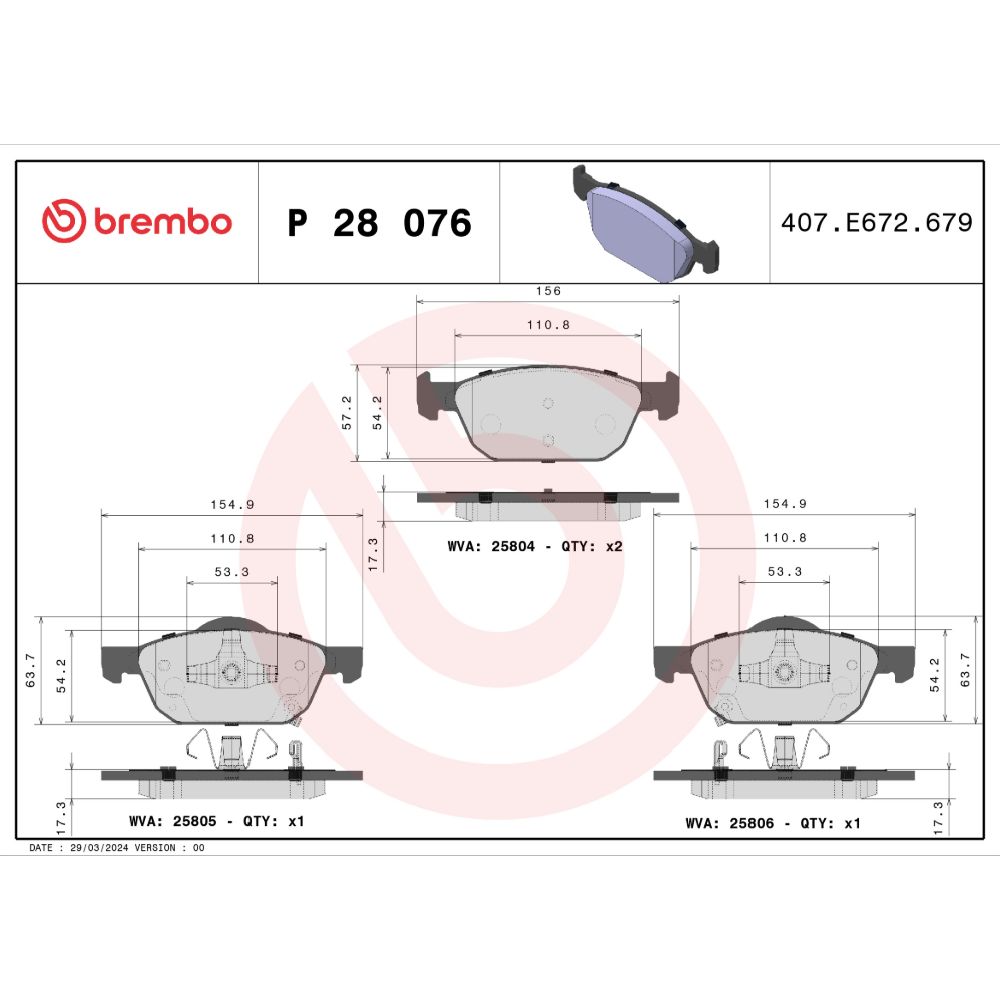 Piduriklotside komplekt 22-0580
