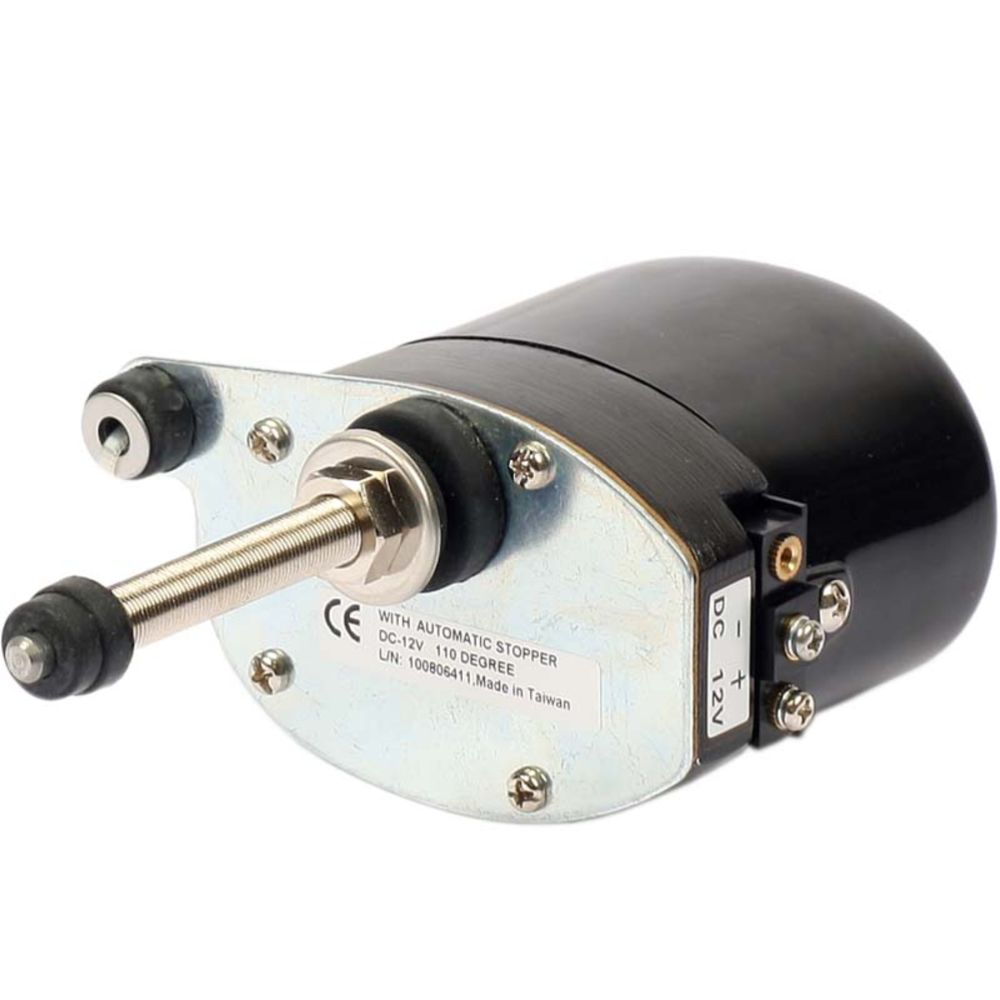Vindrutetorkarmotor 12 V/110° 6/82 mm axel