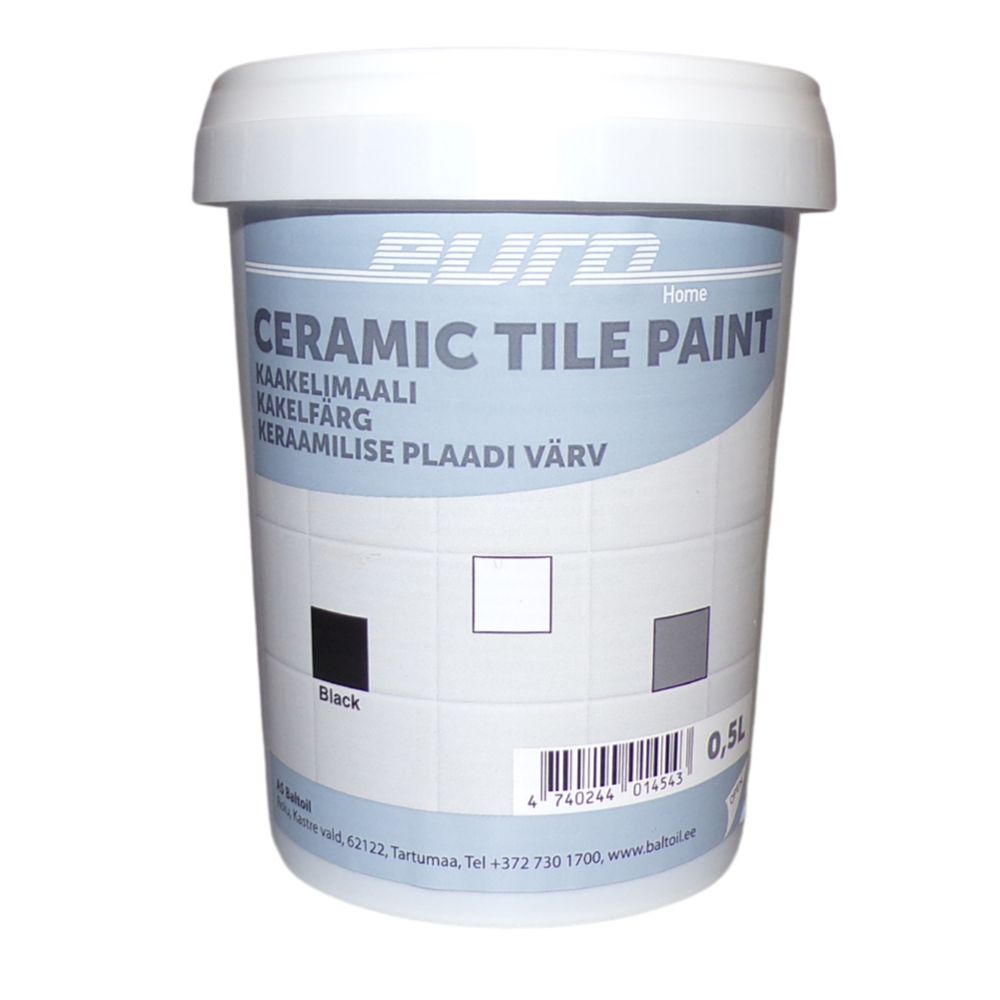 Euro Ceramic Tile Paint kaakelimaali 0,5 l musta