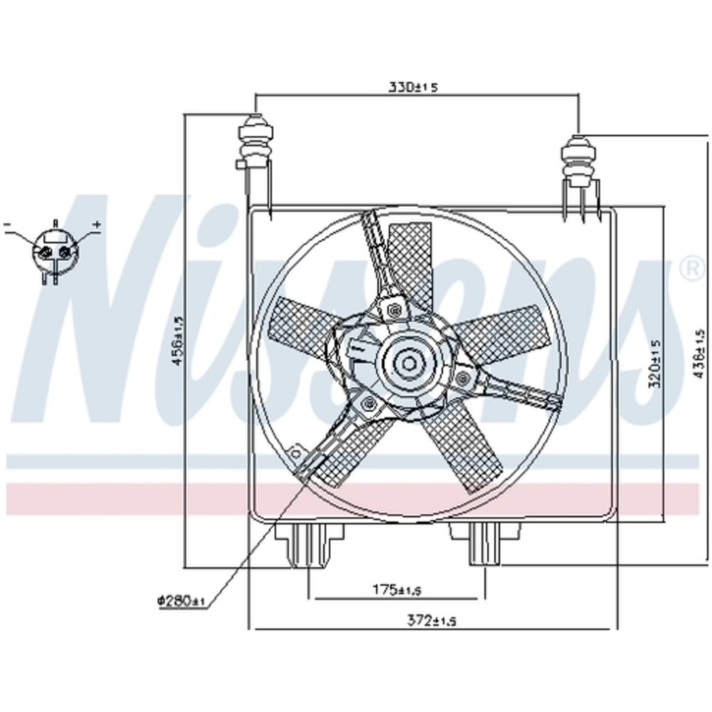 Jäähdyttimen tuuletin 13-00275
