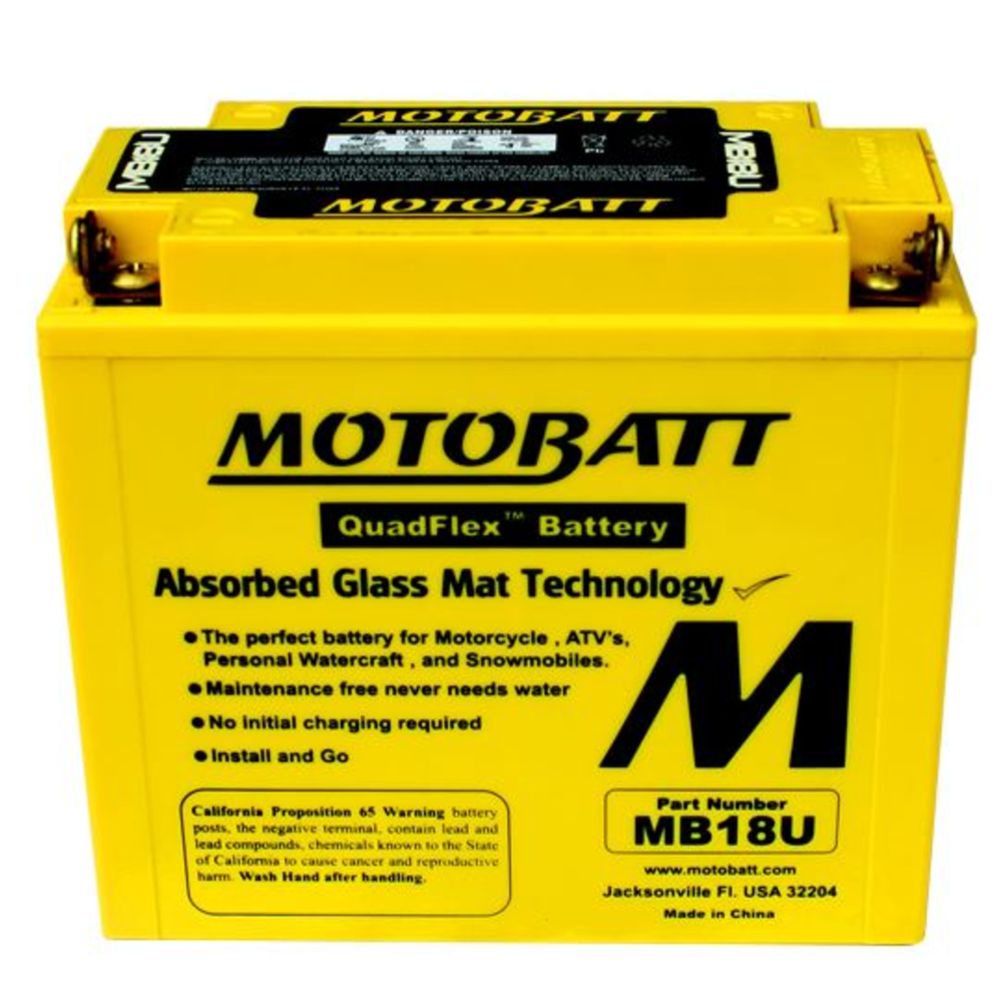 Motobatt MC-batteri 12 V 22 Ah MB18U