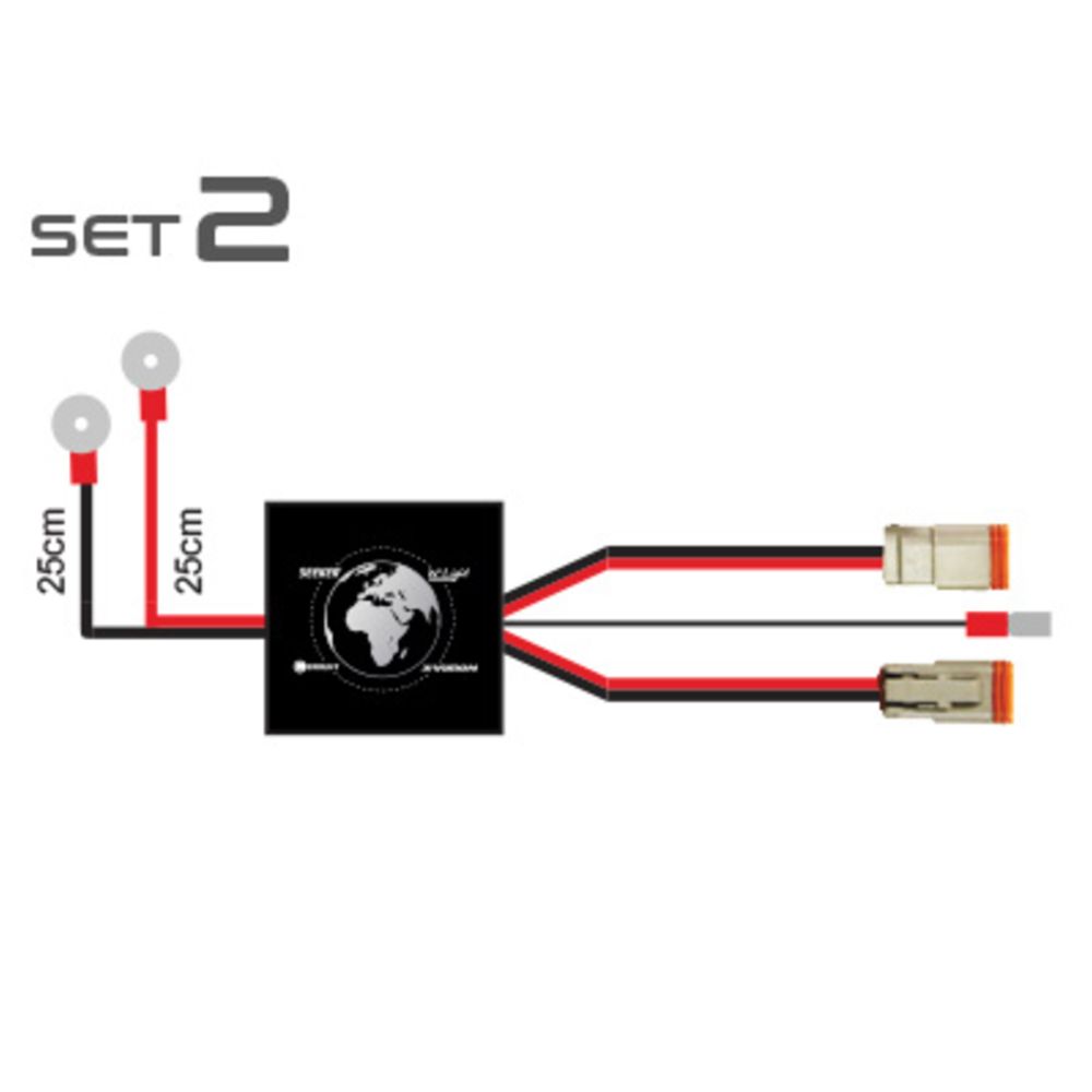 Plug&Drive lisävalojen kytkentäsarja 2 x DT 2-napainen liitin SET2 12/24V (CAN-yhteensopiva)