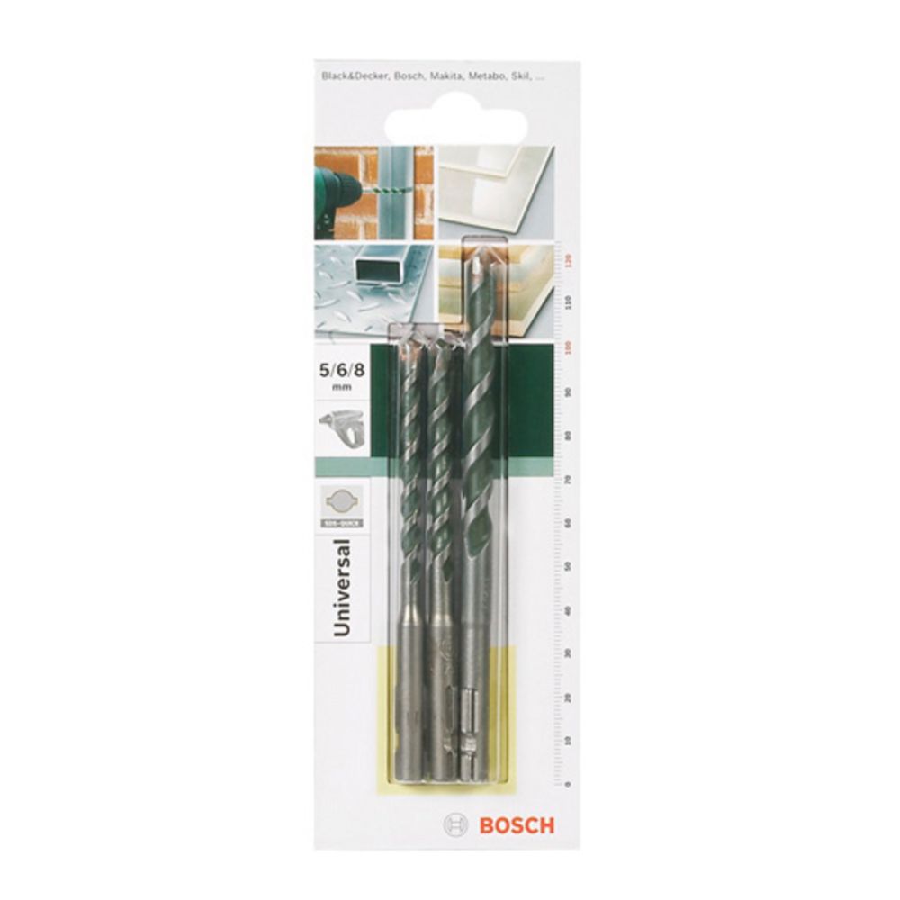 Bosch SDS-Quick multiborrsats 5–8 mm 3 delar