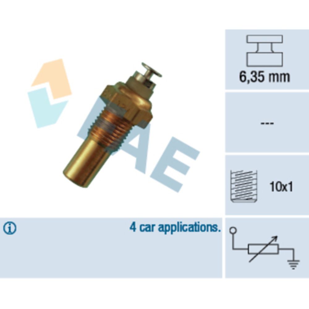 Jäähdytysnesteen lämpötilatunnistin 37-3026