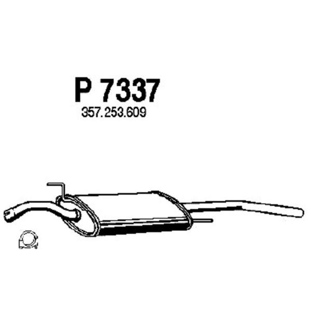 Takaäänenvaimentaja 14-7337