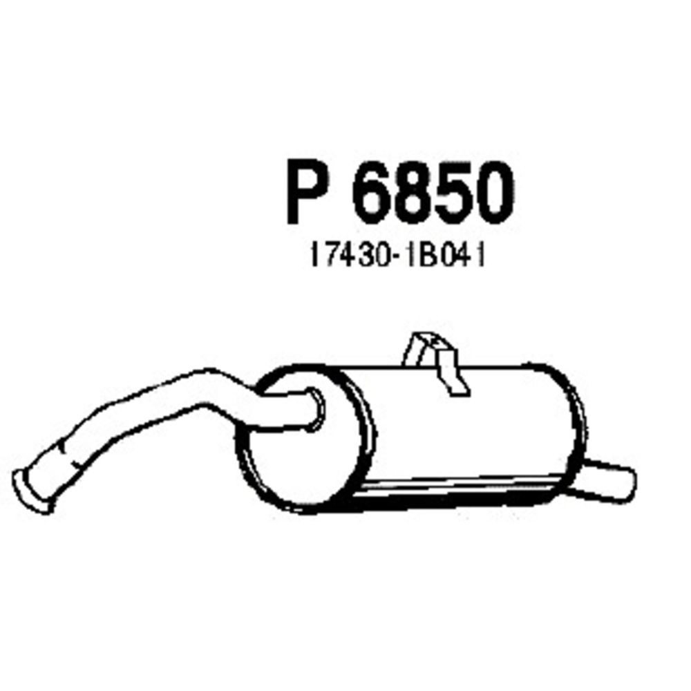 Takaäänenvaimentaja 14-6687