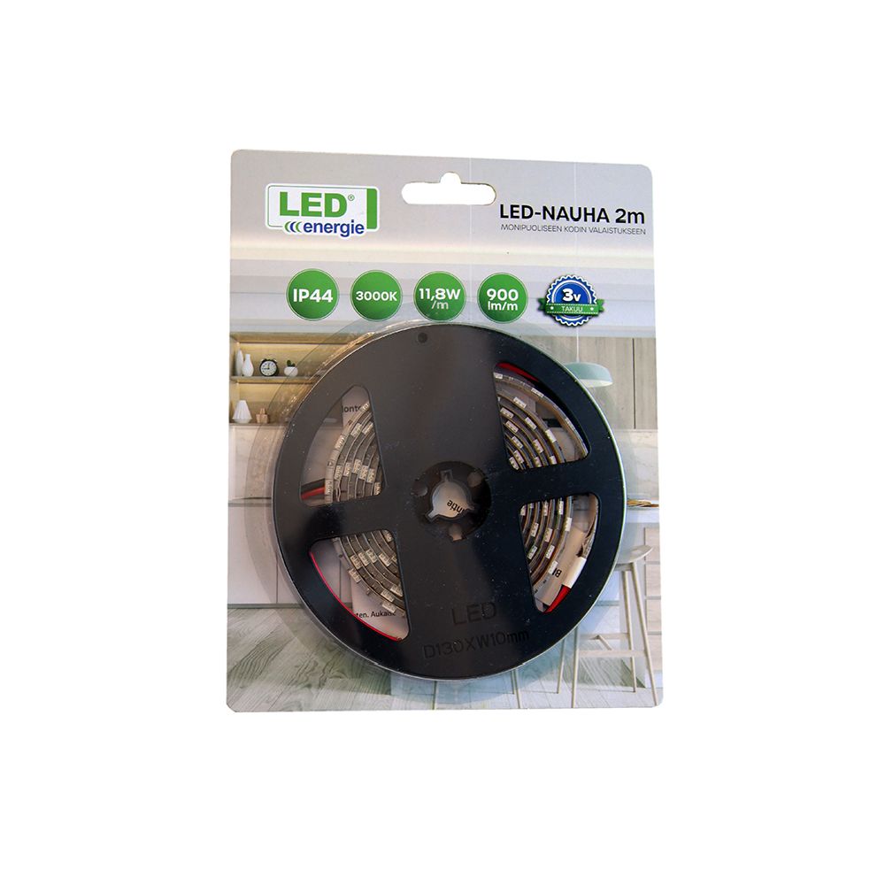 Led Energie 12V LED-valgusriba 11,8 W/m 3000 K 2 m IP44