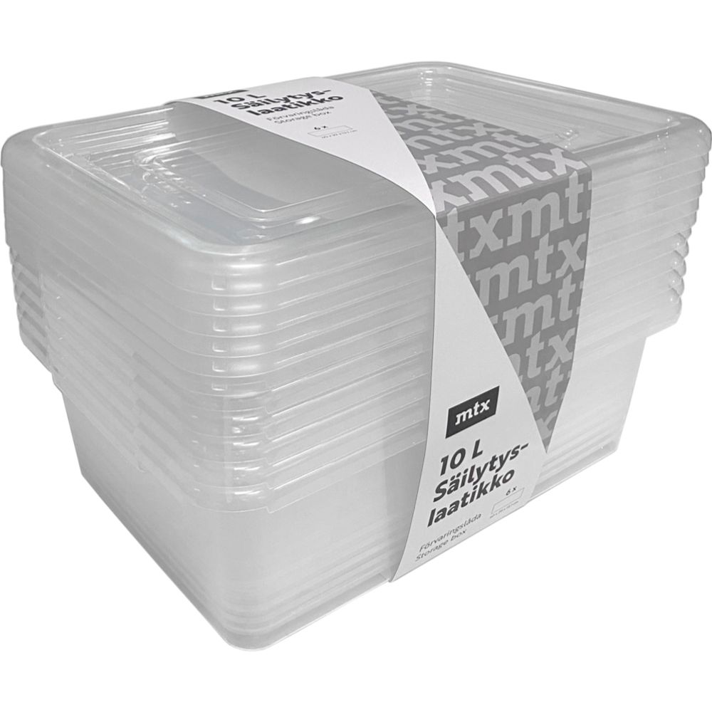 MTX Storage säilytyslaatikko 10 l 6 kpl