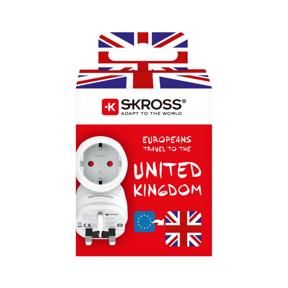 Skross matka-adapteri Eurooppa -> UK