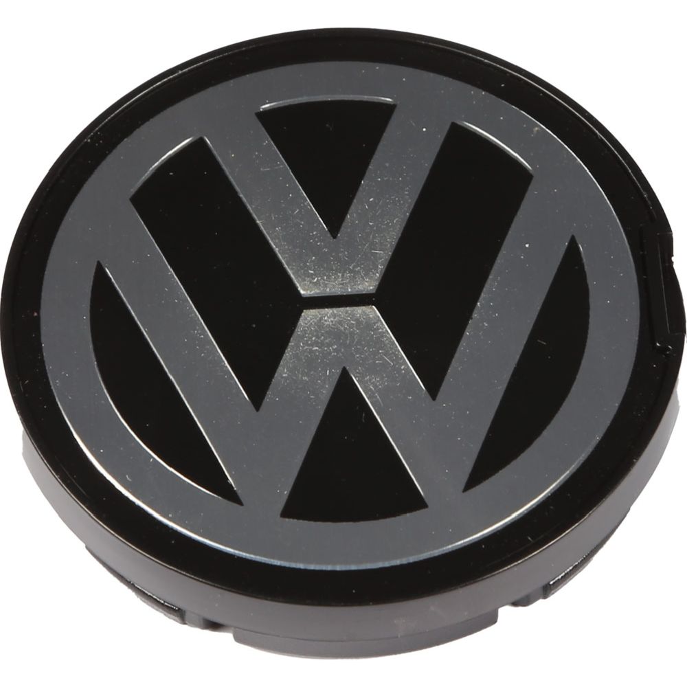 Vanteen keskiömerkki ø56mm VW 90- musta/kromi alkuperäinen