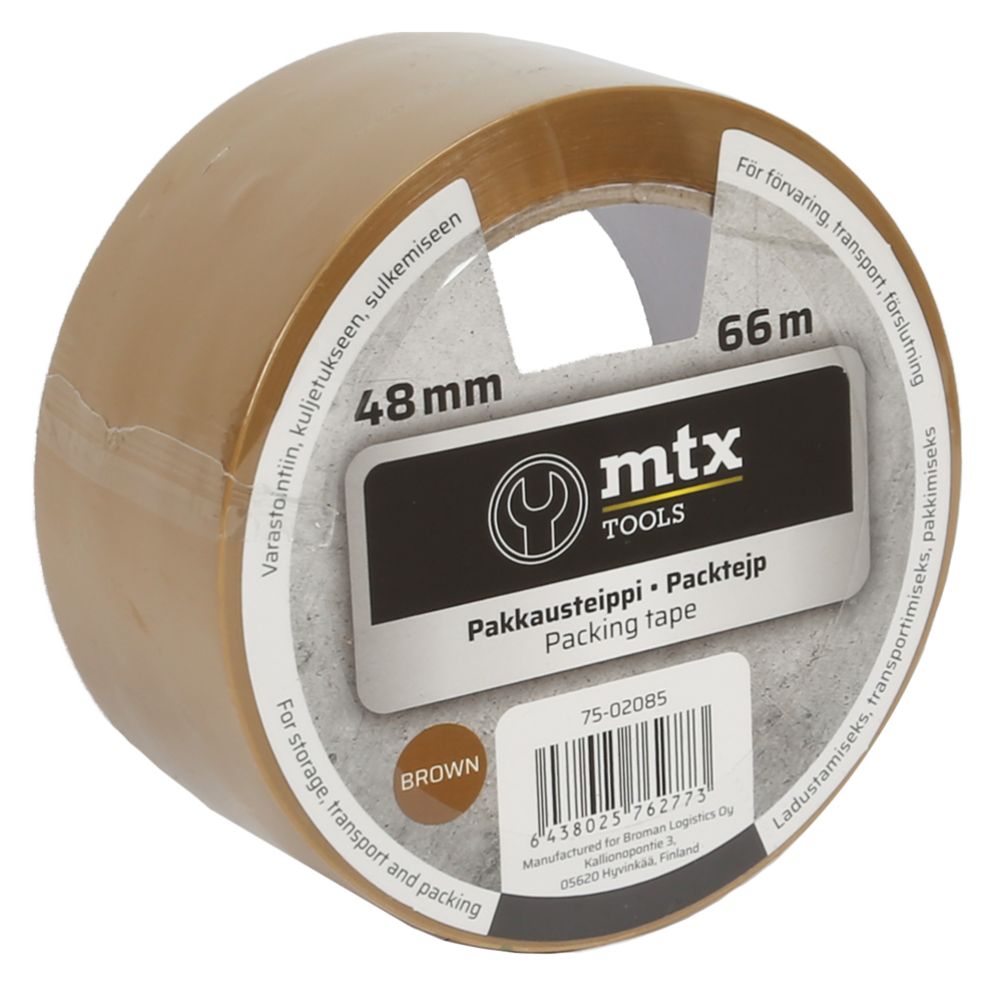 MTX pakkausteippi 48 mm x 66 m ruskea