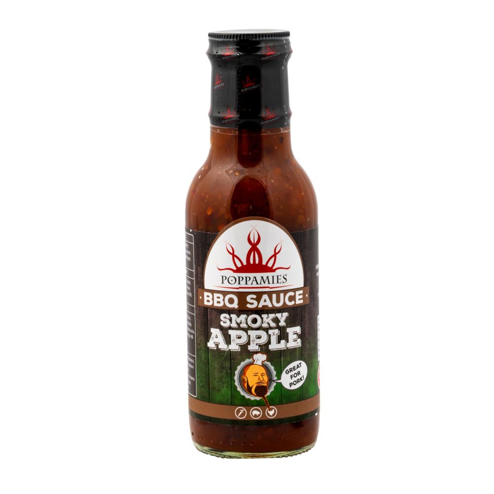 Poppamies BBQ Sauce Smoky Apple grillkaste, 410 g