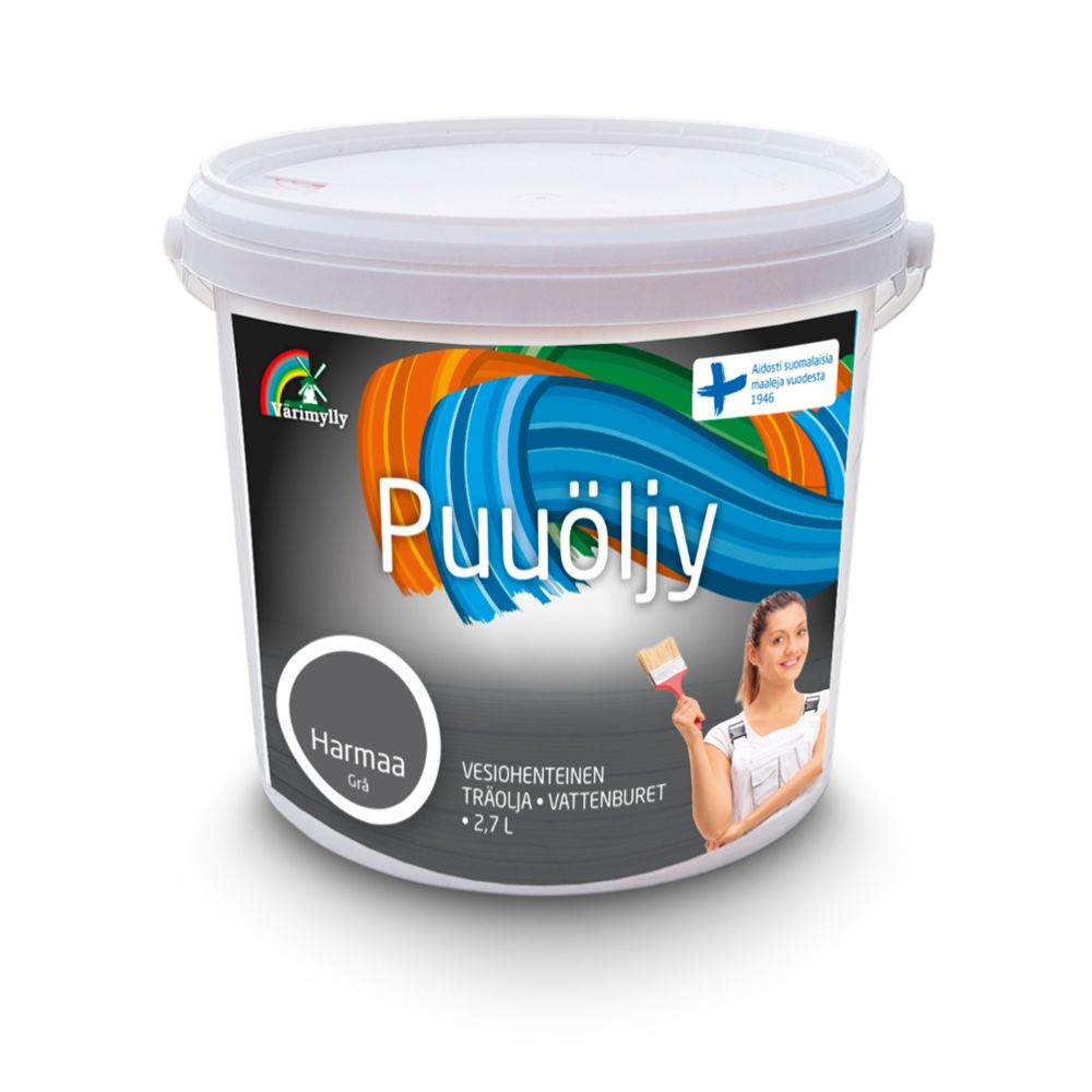 Värimylly puiduõli, hall, 2,7 l