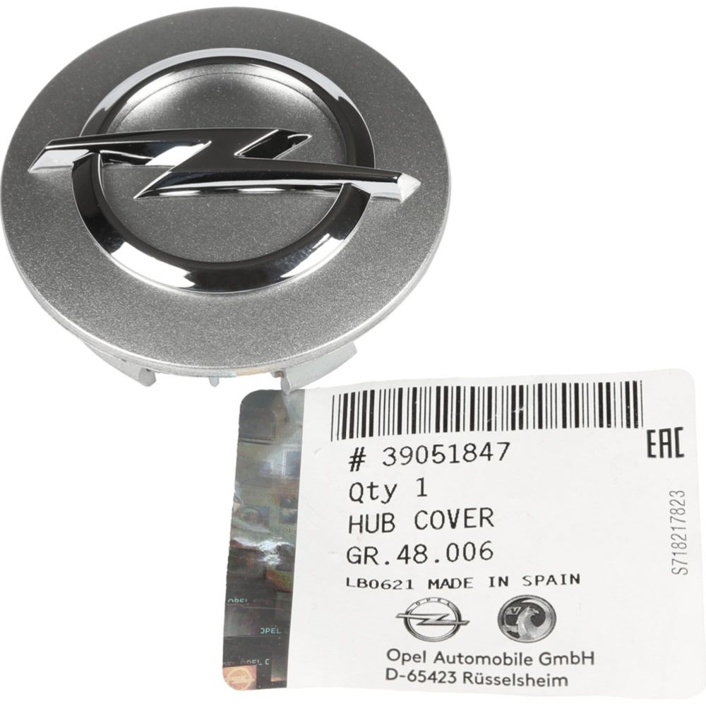 Veljekapsel ø59mm hõbe Opel originaal