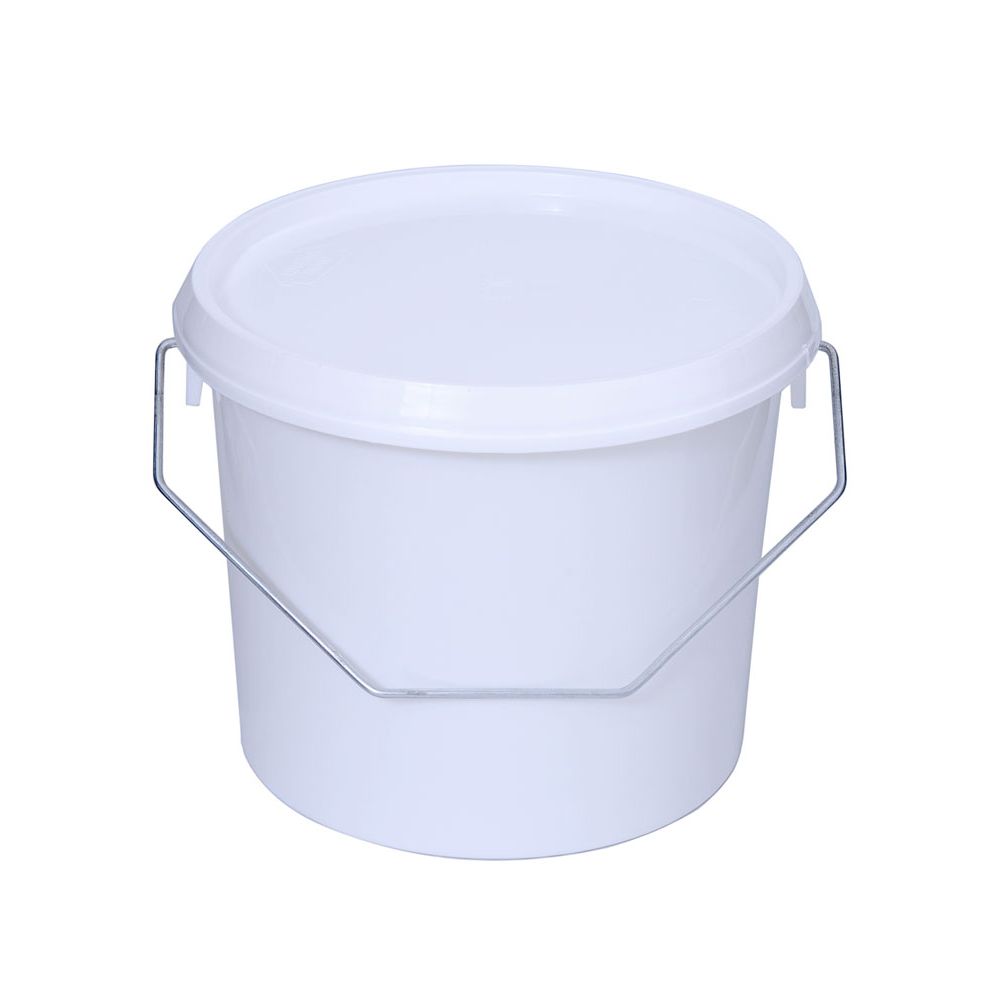 Plasto kaanega ämber, valge, 3 l
