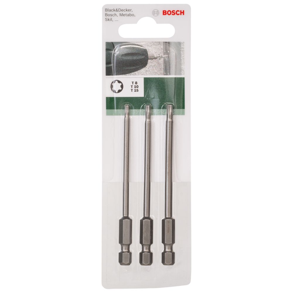 Bosch ruuvauskärkisarja T8/10/15 89 mm 3 osaa