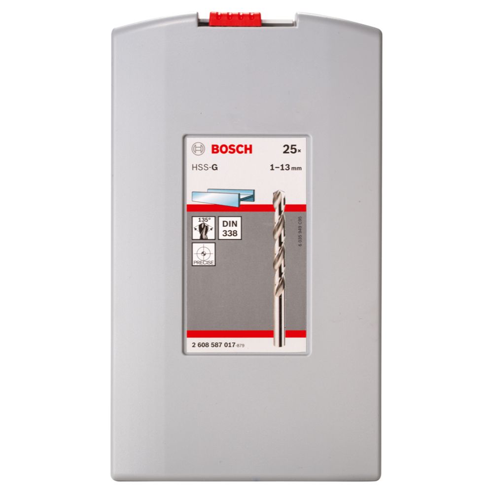 Bosch ProBox metalliporanteräsarja 1-13 mm DIN 338 HSS-G 25 kpl