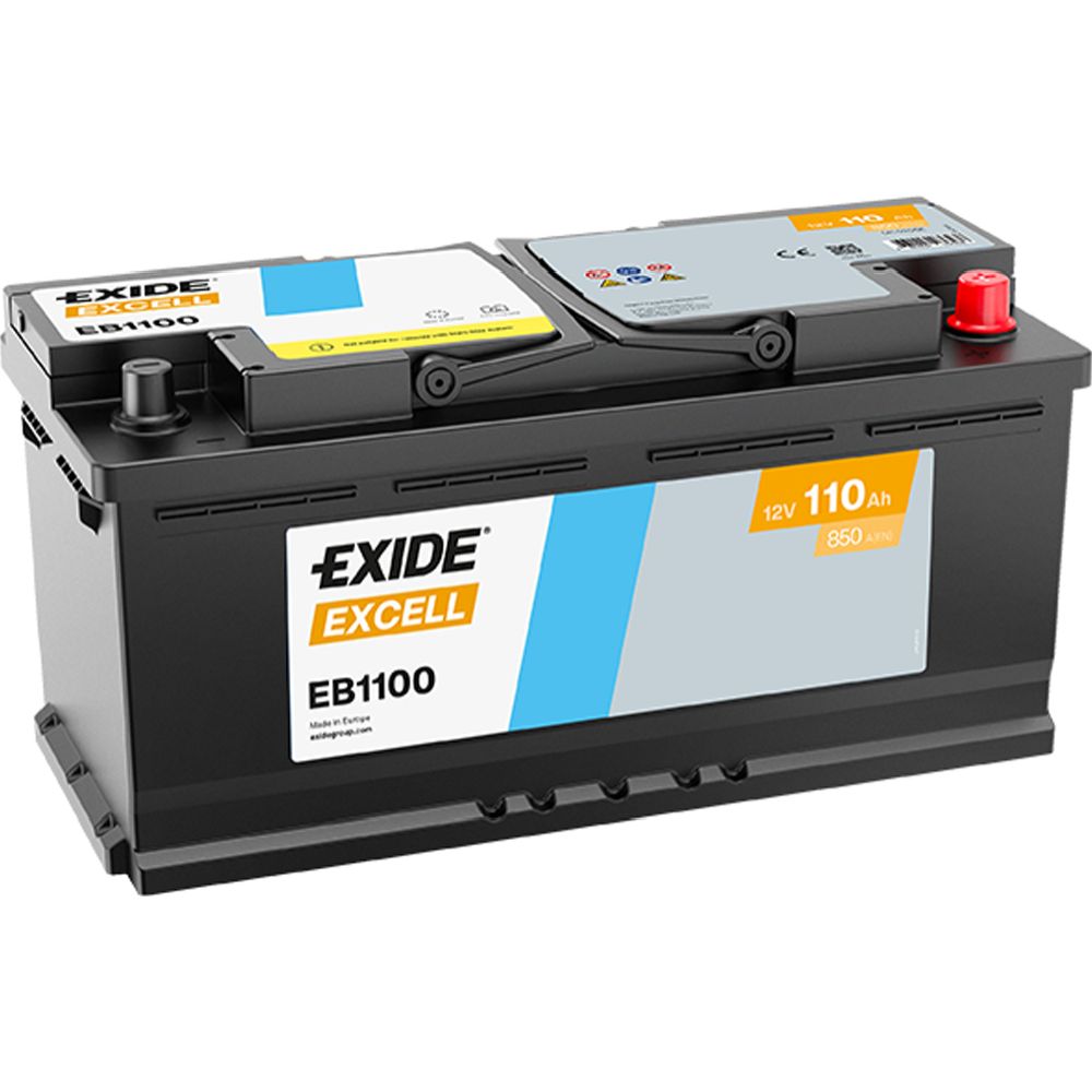 Exide EB1100 110 Ah / 850 A akku P394 x L175 x K190 -+