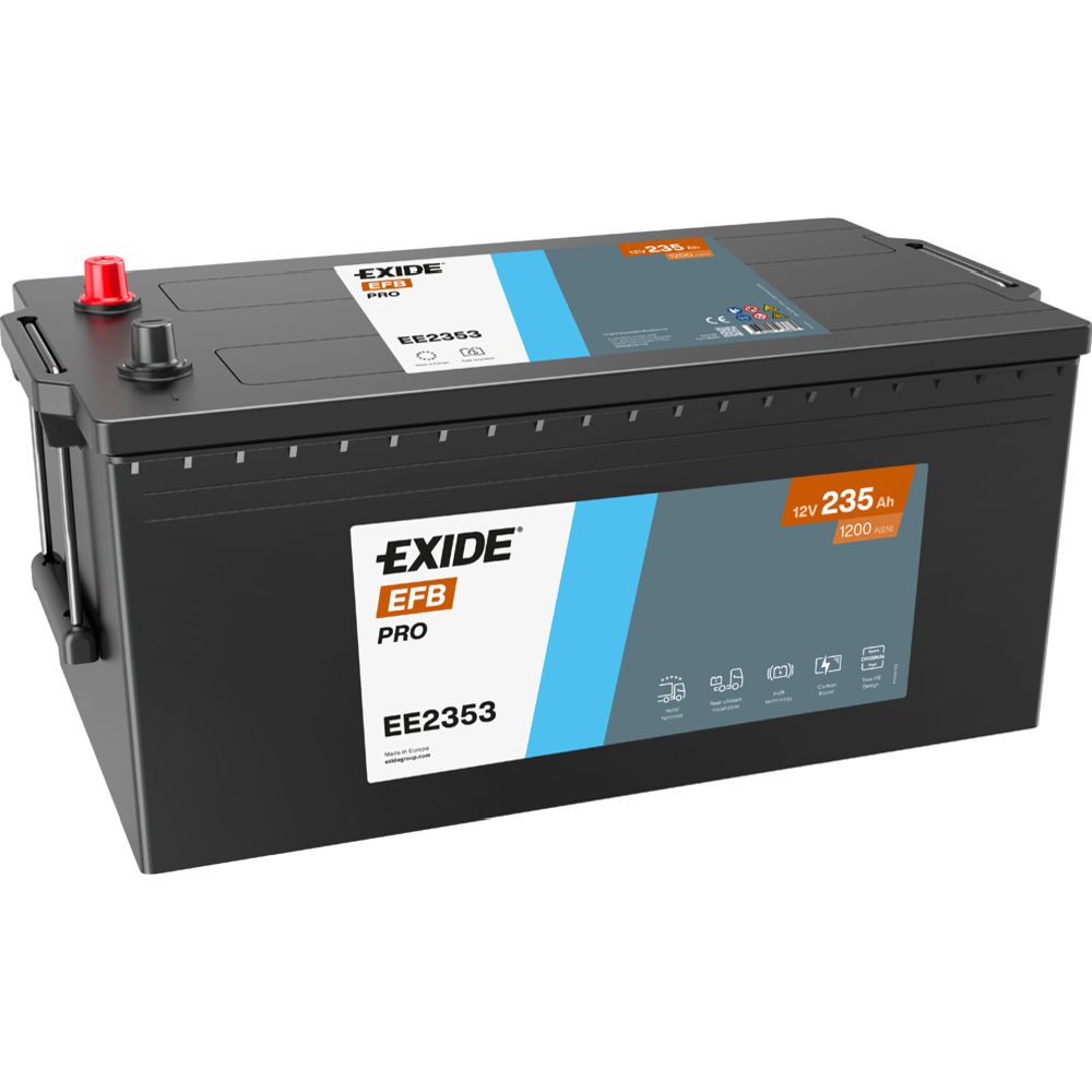 Exide EE2353 235 Ah / 1200 A aku P518 x L279 x K240