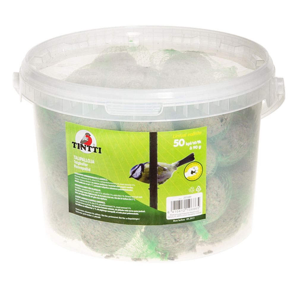 Tintti rasvapallid plastämbris, 50 tk