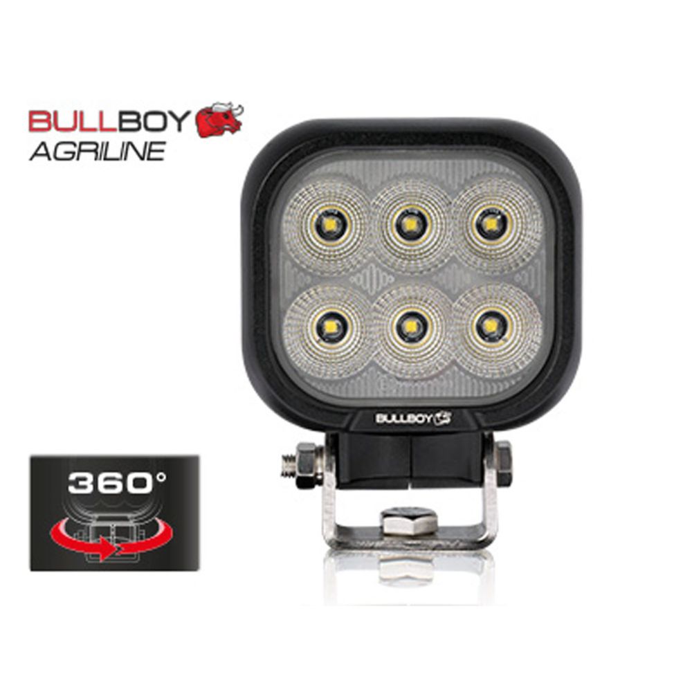 Bullboy Agriline LED arbetsbelysning 4330 lm 60 W rektangulär 9–32 V R10