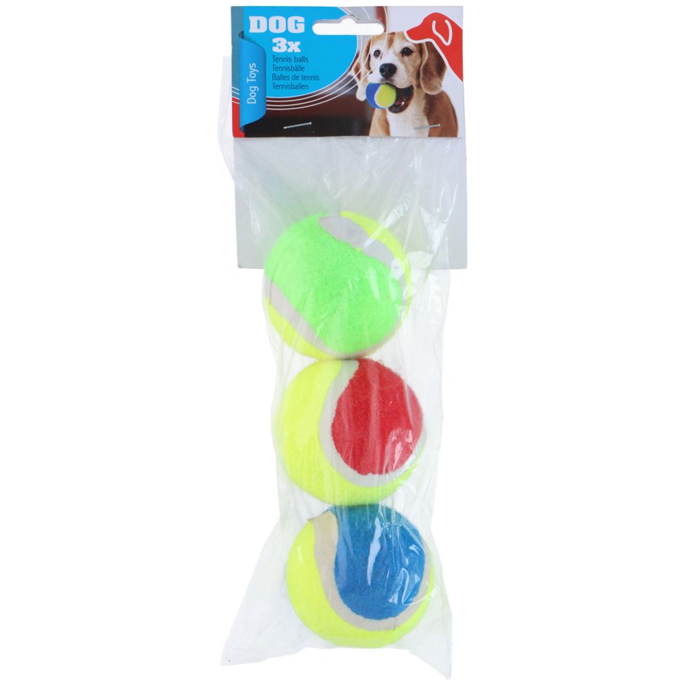 Pet Toys Tennisboll Ø6,5 cm 3 st.