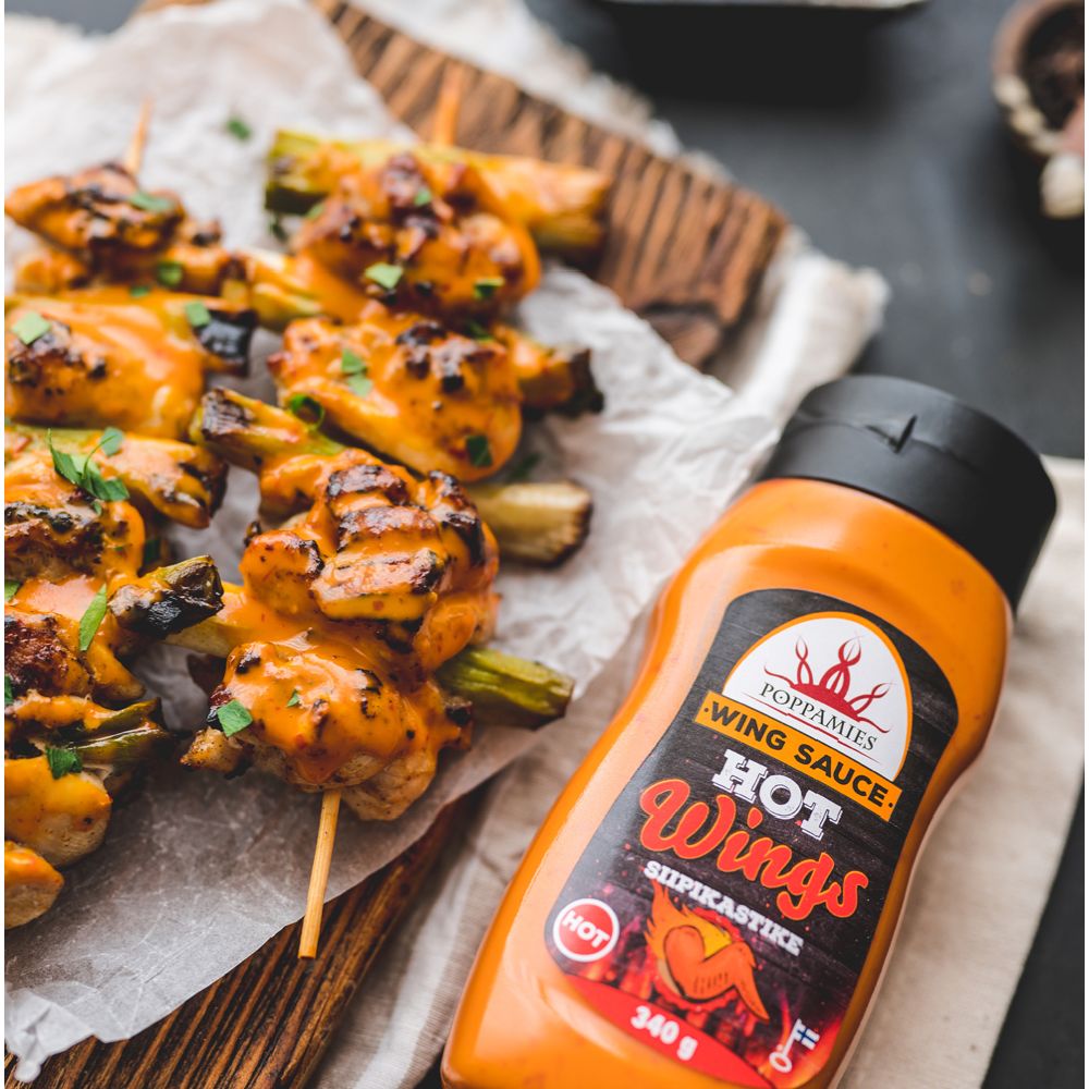 Poppamies Wing Sauce Hot 340 g