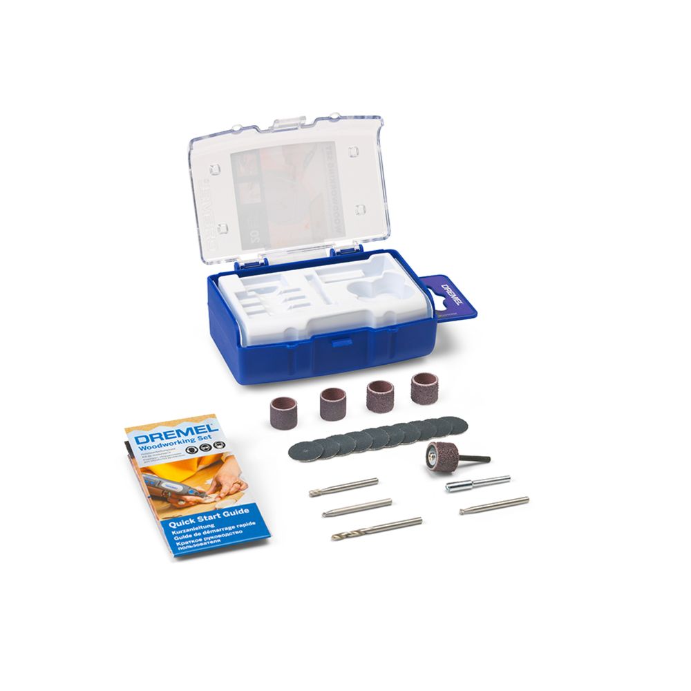 Dremel 681 universaaltarvikute komplekt puidu töötlemiseks 20 osa