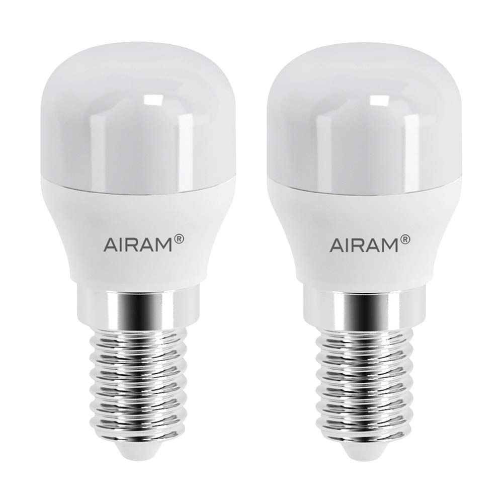 Airam LED külmkapipirn E14 1,6 W 2700 K 110 lm 2 tk