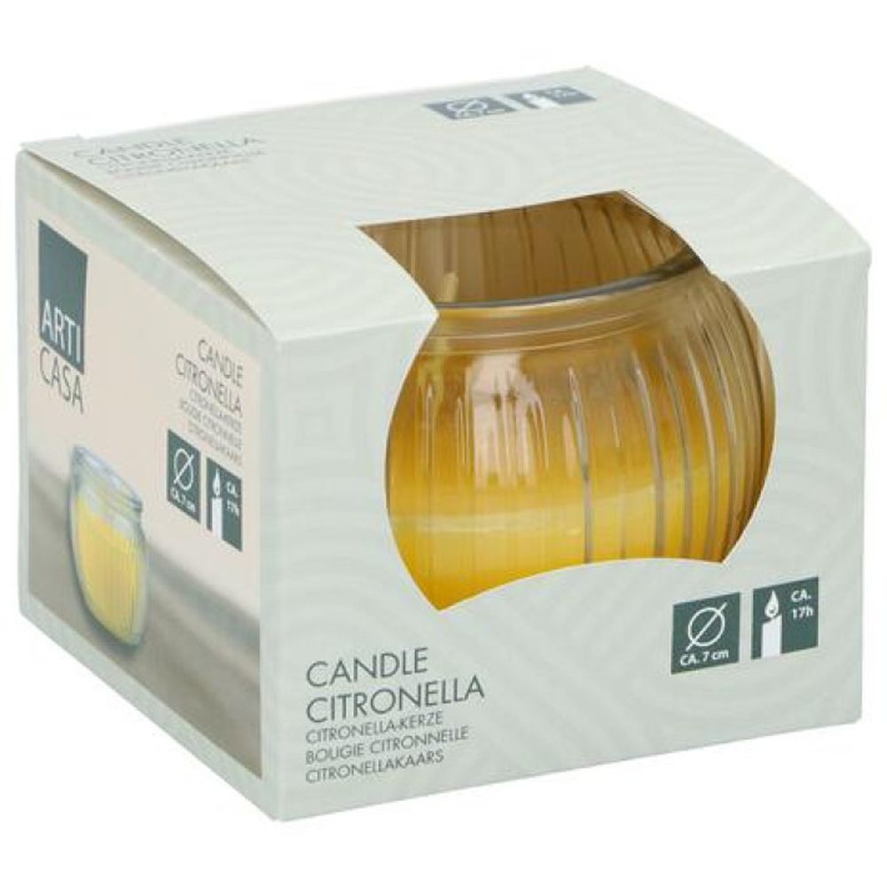 Arti Casa Citronella ljus i glas 7 x 6 cm