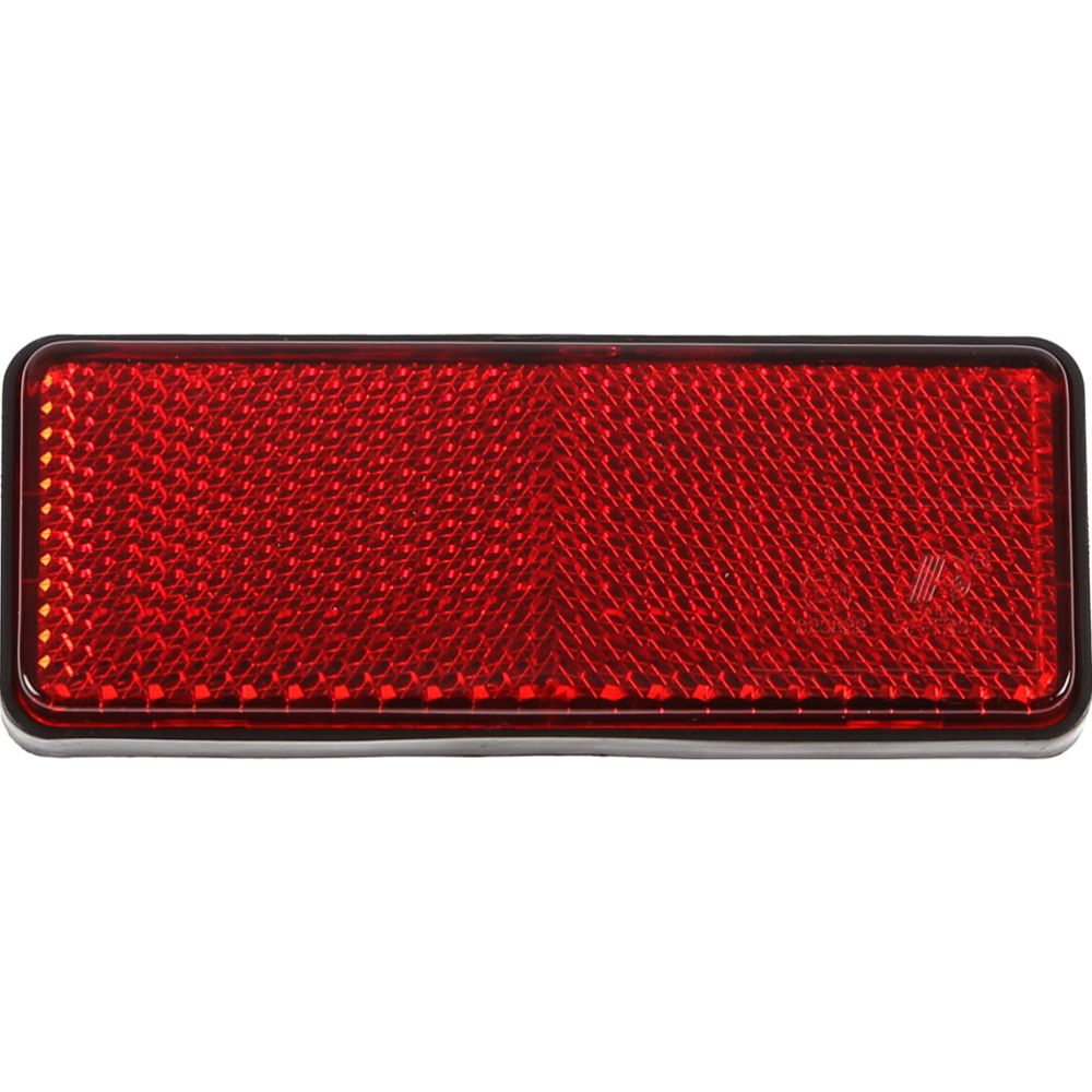Reflex rektangulär röd 95 x 38 mm M5-bultfäste, 2 st.