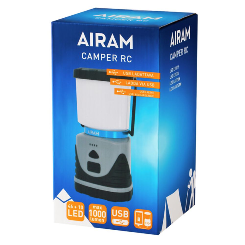 Airam Camper RC laetav LED-matkalatern, 1000 lm